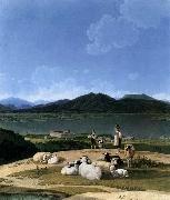 Wilhelm von Kobell View of Lake Tegern oil on canvas